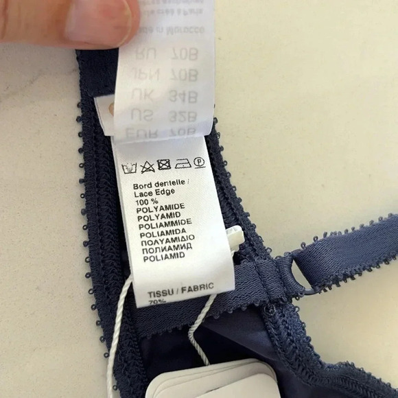 NWT ERES GIROFLE BRA in ocean blue size US32B French 85B - Picture 8 of 11